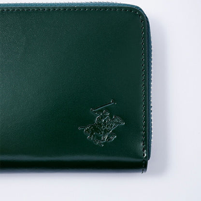 ビバリーヒルズポロクラブ 財布 メンズ ブランド 長財布 革 レザーウォレット 小銭入れあり グリーン ダークブラウン BHG-M1001-GRNDBR