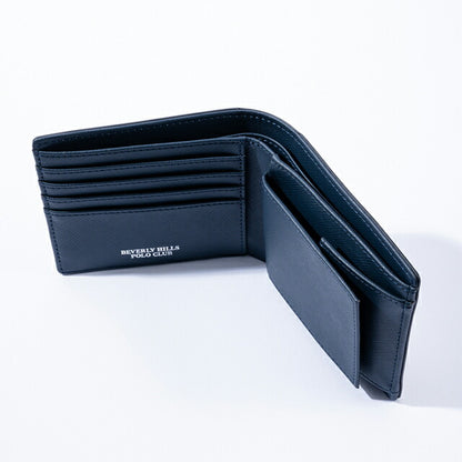 ビバリーヒルズポロクラブ 財布 メンズ ブランド 二つ折り財布 革 レザーウォレット 小銭入れあり ブラック ネイビー BHG-M1002-BKNV