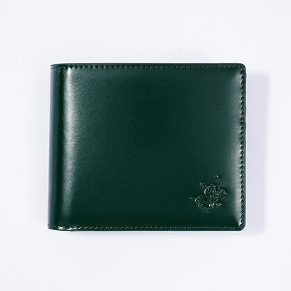 ビバリーヒルズポロクラブ 財布 メンズ ブランド 二つ折り財布 革 レザーウォレット 小銭入れあり グリーン ダークブラウン BHG-M1002-GRNDBR