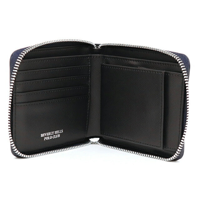 BEVERLY HILLS POLO CLUB 2つ折り財布 BHG-M1004 BK/NV ビバリーヒルズ ポロクラブ 二つ折り財布 メンズ 正規品 BEVERLY
