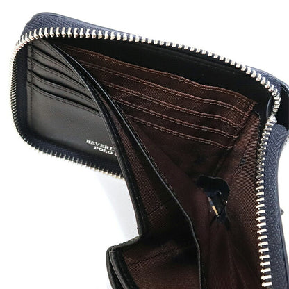 ビバリーヒルズポロクラブ 財布 メンズ ブランド 二つ折り財布 革 レザーウォレット 小銭入れあり ネイビー ブラック BHG-M1004-NVBK