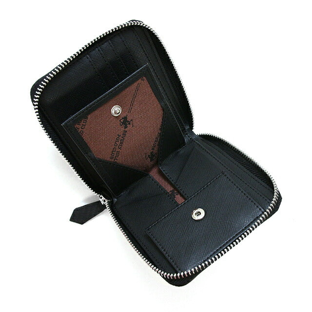 BEVERLY HILLS POLO CLUB 2つ折り財布 BHG-M2004 ブラック ビバリーヒルズポロクラブ 財布 メンズ ブランド 二つ折り財布