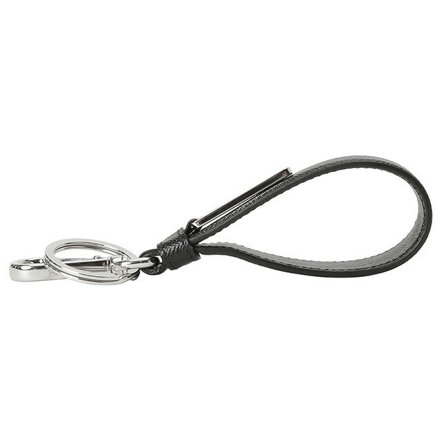 プラダ PRADA 2PP709 053 F0002 サフィアーノ キーリング キーホルダー ブラック メンズ レディース ユニセックス SAFFIANO BKPR00066M