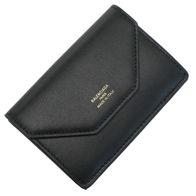 バレンシアガ 三折財布小銭入付き レディース ブランド BALENCIAGA イタリア 736730 ブラック 財布 BLC736730011