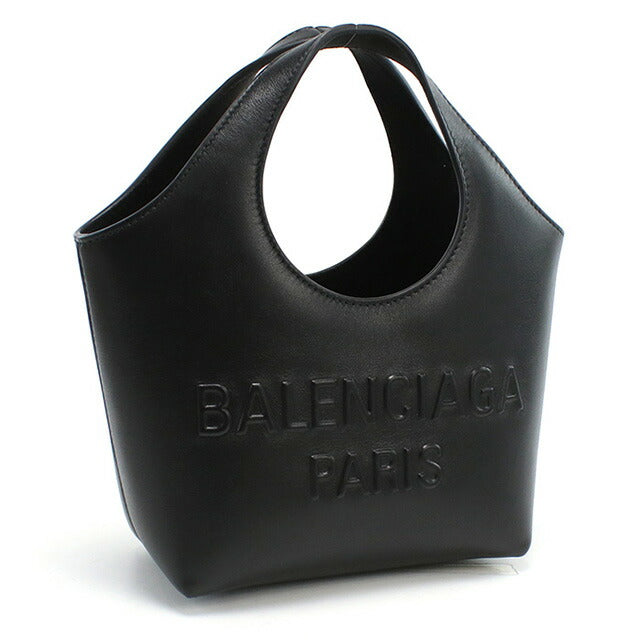 ［大人気！］BALENCIAGA レザー トートバッグ 8054812ABAV2621 BALENCIAGA ブラックレザートートバッグ