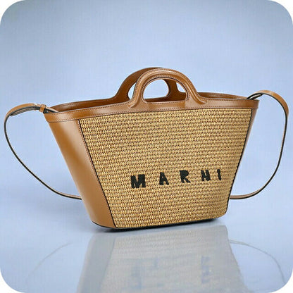 マルニ ハンドバッグ レディース ブランド MARNI BMMP0068Q0-P3860 ブラウン BMMP0068Q0P3860-00M50