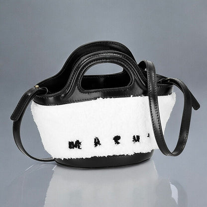 マルニ ハンドバッグ レディース ブランド MARNI BMMP0096Q2-P5441 ホワイト/ブラック BMMP0096Q2P5441-ZO521