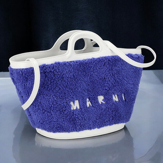 マルニ ハンドバッグ レディース ブランド MARNI BMMP0097Q2-P5441 ブルー/ホワイト BMMP0097Q2P5441-ZO523
