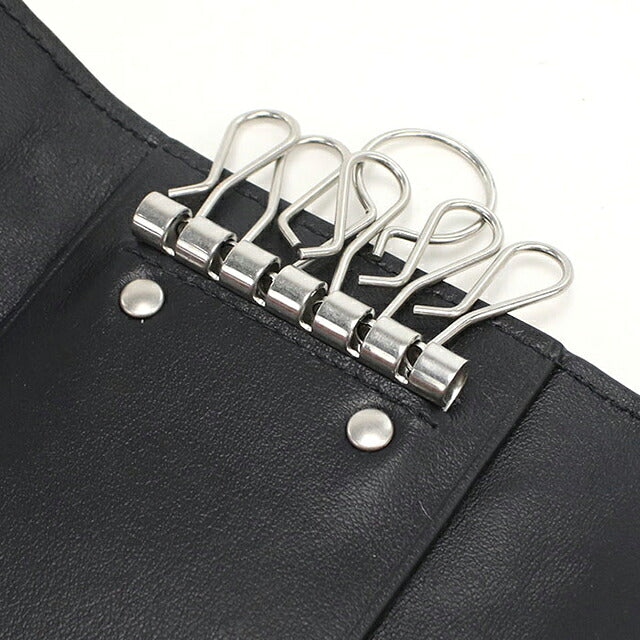 ボッテガ・ヴェネタ 6連キーケース コンパクト メンズ ブランド BOTTEGA VENETA   レザー 630336 ネイビー BOT630336021