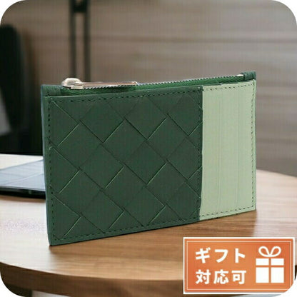 ボッテガ・ヴェネタ 小銭入れ メンズ ブランド カーフレザー イタリア 679802 グリーン系 財布 BOT679802011