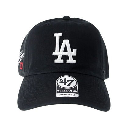 47BRAND キャップ 大谷翔平 サイン入り メンズ レディース ブランド ドジャース ’47 クリーンナップ Black 帽子 B-RGW12GWSNL-BKM-SI