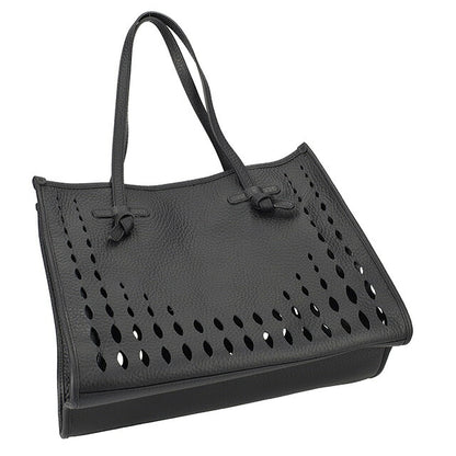 ジャンニ・キアリーニ トートバッグ レディース ブランド GIANNI CHIARINI レザー BS 10830 TKLFOR ブラック BS10830TKLFOR-NER