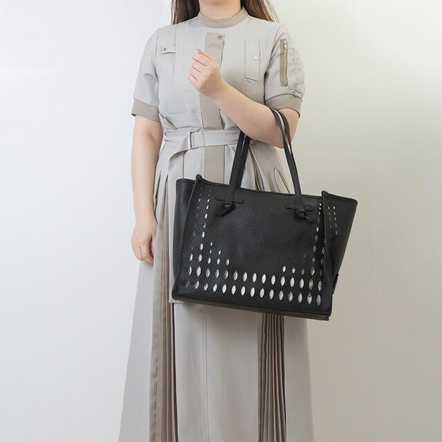 ジャンニ・キアリーニ トートバッグ レディース ブランド GIANNI CHIARINI レザー BS 10830 TKLFOR ブラック BS10830TKLFOR-NER