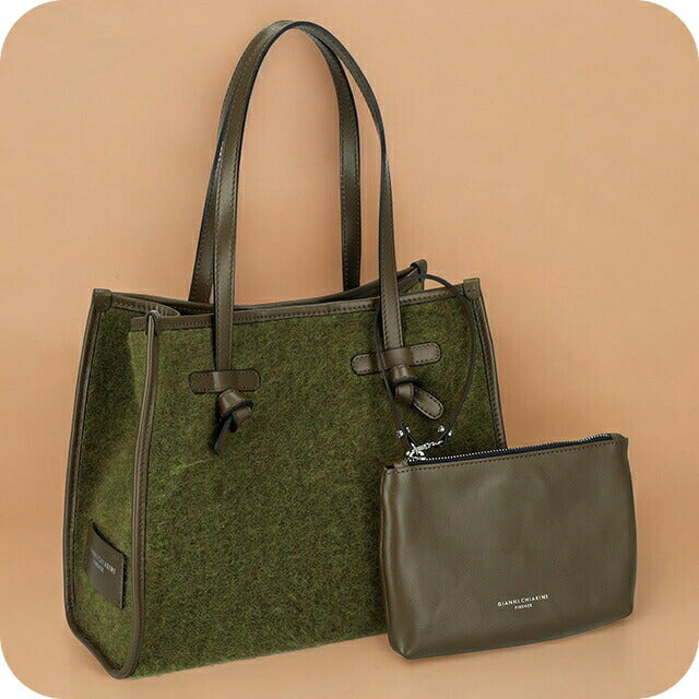 ジャンニ・キアリーニ トートバッグ メンズ レディース ブランド GIANNI CHIARINI BS 6849 FURRY グリーン BS6849FURRY-MUSCH