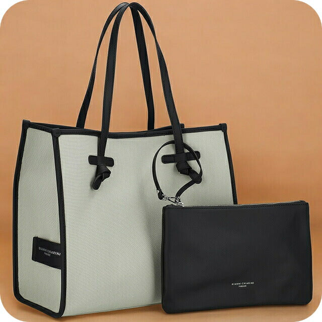 ジャンニ・キアリーニ トートバッグ レディース ブランド GIANNI CHIARINI BS 6850 CNV-SE ライトグレー BS6850CNVSE-GM-OZ