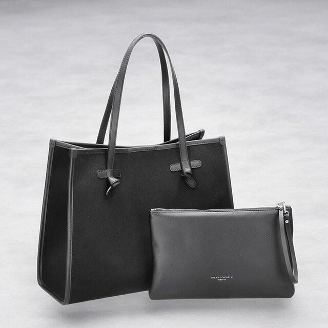 ジャンニ・キアリーニ トートバッグ レディース ブランド GIANNI CHIARINI BS 6850 CNV-SE ブラック BS6850CNVSE-NE-CO