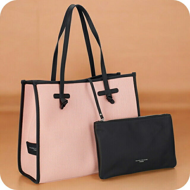 ジャンニ・キアリーニ トートバッグ レディース ブランド GIANNI CHIARINI BS 6850 CNV-SE ピンク BS6850CNVSE-RS-CR