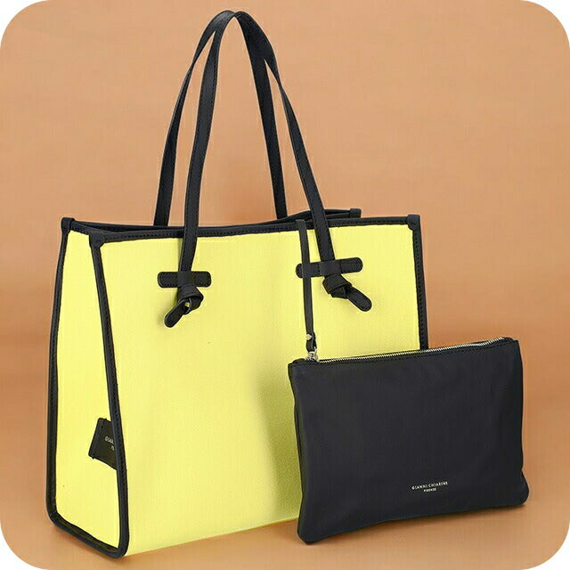 ジャンニ・キアリーニ トートバッグ レディース ブランド GIANNI CHIARINI BS 6850 CNV-SE イエロー BS6850CNVSE-SL-TA