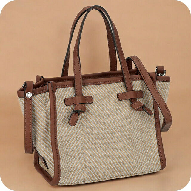 ジャンニ・キアリーニ ハンドバッグ メンズ レディース ブランド GIANNI CHIARINI BS 8065 SPIGA ブラウン BS8065SPIGA-VAC-S