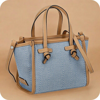 ジャンニ・キアリーニ ハンドバッグ レディース ブランド GIANNI CHIARINI BS 8065 WNDCHEV ブルー/ブラウン BS8065WNDCHEV-BLJEA