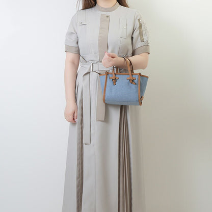 ジャンニ・キアリーニ ハンドバッグ レディース ブランド GIANNI CHIARINI BS 8065 WNDCHEV ブルー/ブラウン BS8065WNDCHEV-BLJEA