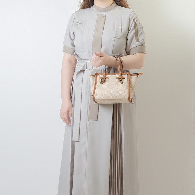 ジャンニ・キアリーニ ハンドバッグ レディース ブランド GIANNI CHIARINI BS 8065 WNDCHEV ベージュ/ブラウン BS8065WNDCHEV-ECRU