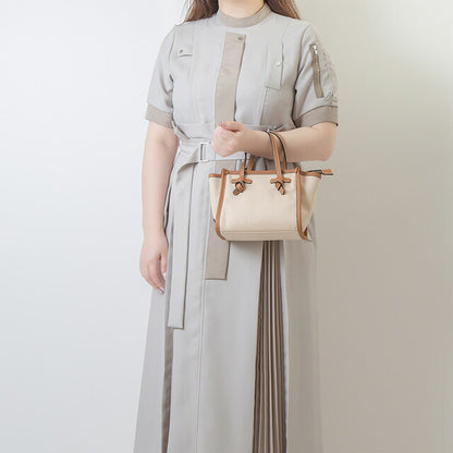 ジャンニ・キアリーニ ハンドバッグ レディース ブランド GIANNI CHIARINI BS 8065 WNDCHEV ベージュ/ブラウン BS8065WNDCHEV-ECRU