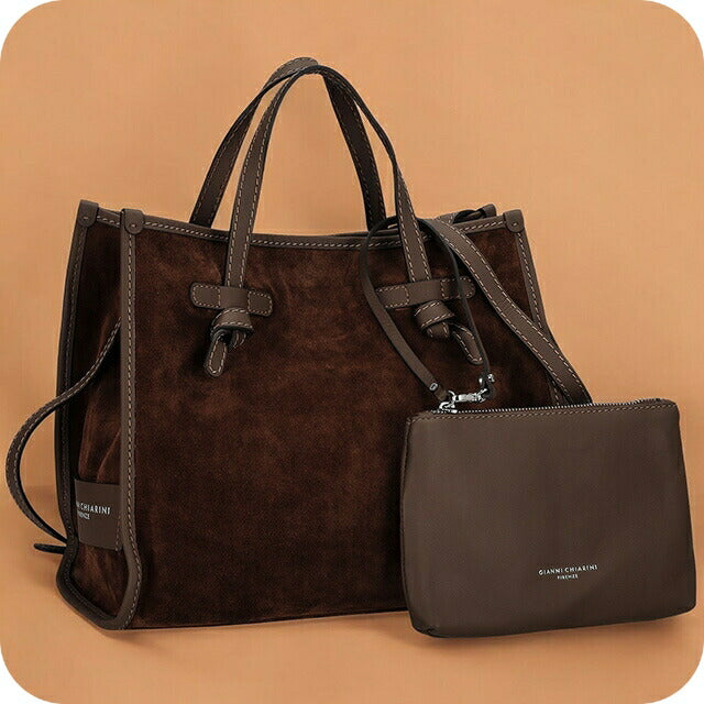 ジャンニ・キアリーニ トートバッグ レディース ブランド GIANNI CHIARINI BS 9752 CM-PL チョコレート ブラウン BS9752CMPL-CHOCO