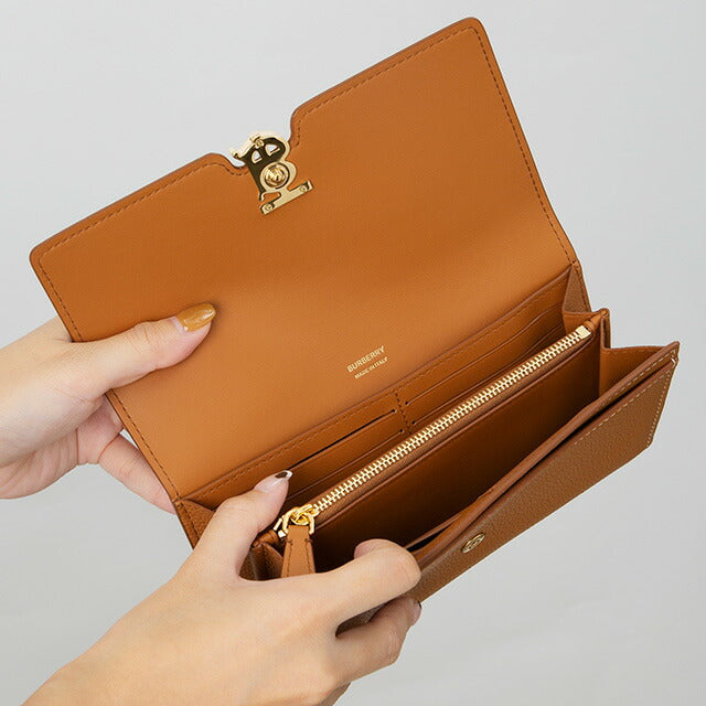 バ－バリ－ 長財布 レディース ブランド BURBERRY 8049214 ライトブラウン BU-8049214