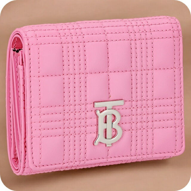 バ－バリ－ 三つ折り財布 レディース ブランド BURBERRY 8049282 ピンク BU-8049282