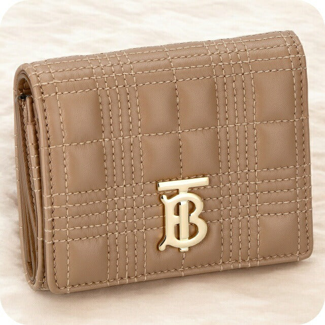 バ－バリ－ 三つ折り財布 レディース ブランド BURBERRY 8054375 ベージュ BU-8054375