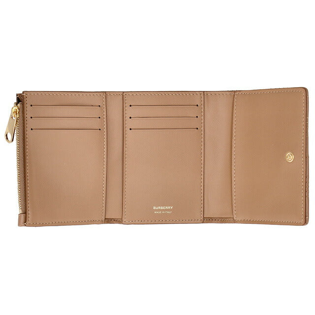 バ－バリ－ 三つ折り財布 レディース ブランド BURBERRY 8054375 ベージュ BU-8054375