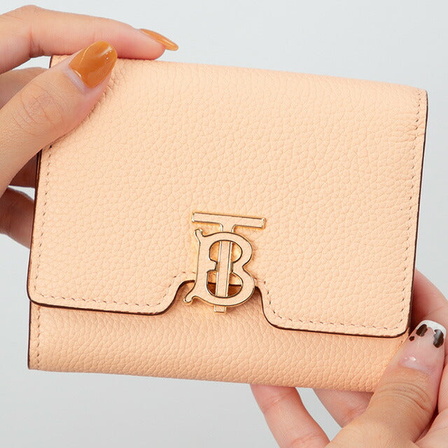 バ－バリ－ 三つ折り財布 レディース ブランド BURBERRY 8055219 ライトピンク BU-8055219