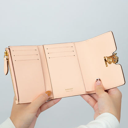 バ－バリ－ 三つ折り財布 レディース ブランド BURBERRY 8055219 ライトピンク BU-8055219