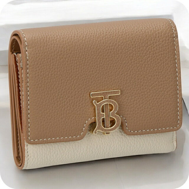 バ－バリ－ 三つ折り財布 レディース ブランド BURBERRY 8059623 ベージュ BU-8059623
