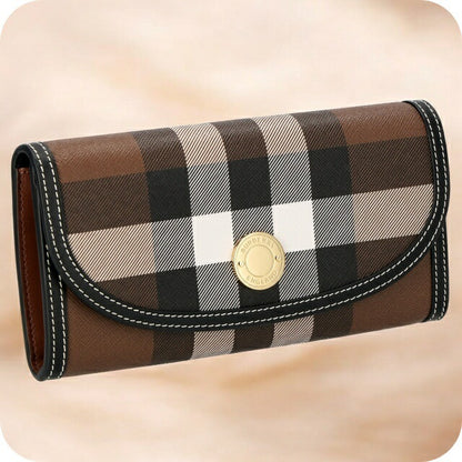 バ－バリ－ 長財布 メンズ レディース ブランド BURBERRY 8062299 ダークバーチブラウン BU-8062299