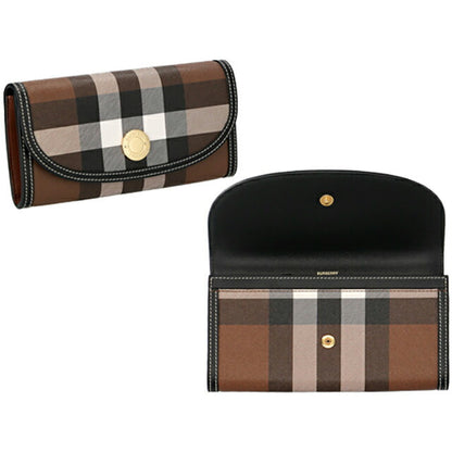 バ－バリ－ 長財布 メンズ レディース ブランド BURBERRY 8062299 ダークバーチブラウン BU-8062299