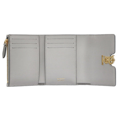 バ－バリ－ 三つ折り財布 レディース ブランド BURBERRY 8070433 グレー BU-8070433
