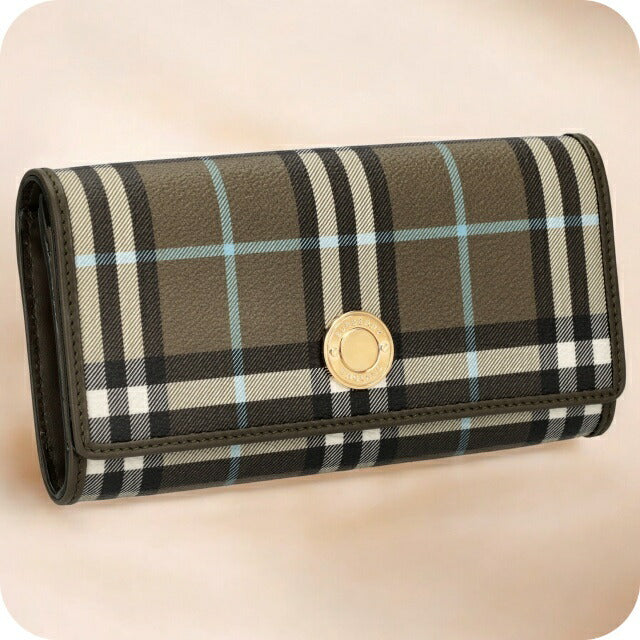 バ－バリ－ 長財布 メンズ ブランド BURBERRY 8073902 オリーブグリーンカーキ BU-8073902