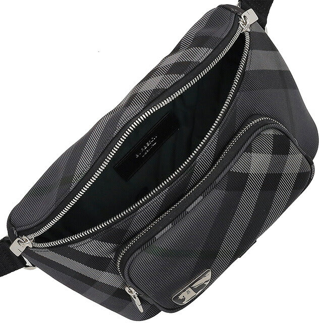 バ－バリ－ ボディバッグ メンズ ブランド BURBERRY 8097411 チャコールグレー BU-8097411
