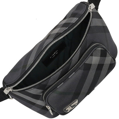 バ－バリ－ ボディバッグ メンズ ブランド BURBERRY 8097411 チャコールグレー BU-8097411