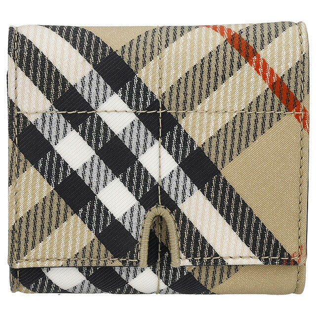 バ－バリ－ 三つ折り財布 レディース ブランド BURBERRY 8099218 ベージュ BU-8099218