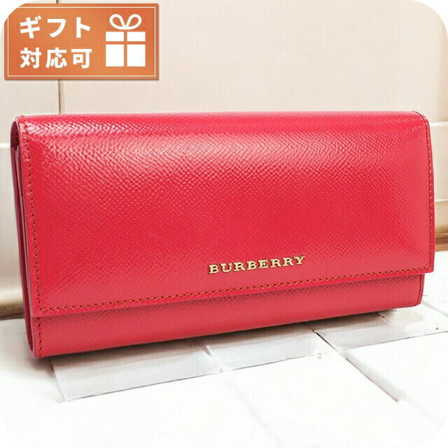 バーバリー 長財布ニ折小銭入付き レディース ブランド BURBERRY 3975041 CRIMSON PINK 財布 BUR3975041011