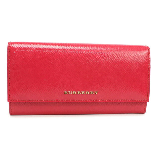 バーバリー 長財布ニ折小銭入付き レディース ブランド BURBERRY 3975041 CRIMSON PINK 財布 BUR3975041011