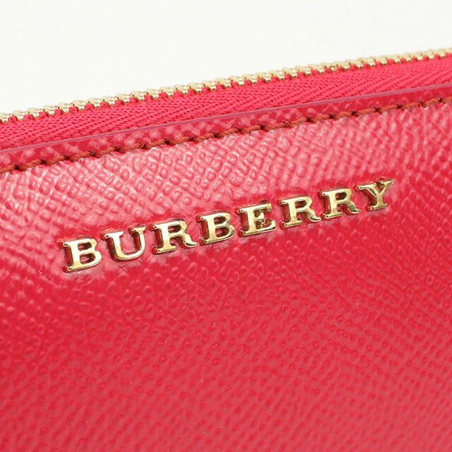 【訳あり】BURBERRY ラウンドジップ長財布 3975047 CRIMSON バーバリー 長財布ラウンドファスナー レディース ブランド