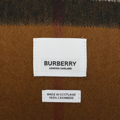 バーバリー マフラー ユニセックス ブランド カシミア100% スコットランド 8037147 BIRCH BROWN ブラウン系 マルチカラー 小物 BUR8037147011