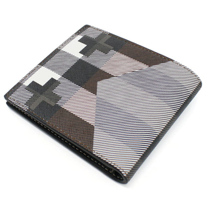 バーバリー 二つ折り財布 メンズ ブランド 熱可塑性ポリウレタン モルドバ 8050793 DARK BIRCH BROWN ブラウン系 マルチカラー 財布 BUR8050793011