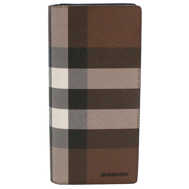 バーバリー 長財布ニ折小銭入付き メンズ ブランド BURBERRY 8052803 DARK BIRCH BROWN ブラウン系 マルチカラー 財布 BUR8052803011