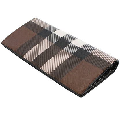 バーバリー 長財布ニ折小銭入付き メンズ ブランド BURBERRY 8052803 DARK BIRCH BROWN ブラウン系 マルチカラー 財布 BUR8052803011