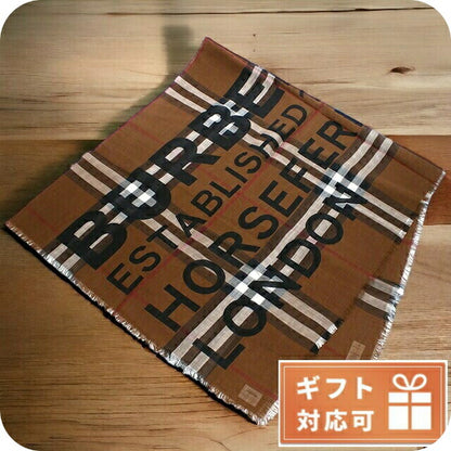 バーバリー スカーフ ユニセックス ブランド ウールイタリア 8057385 DARK BIRCH BROWN ブラウン系 マルチカラー 小物 BUR8057385011